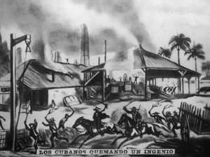 Refinarias em chamas cubanas, 1870, 1920 de Unbekannt