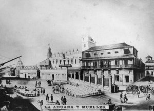 Alfândega e cais, Havana, Cuba, 1841, [c1910] de Unbekannt