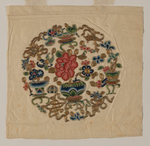 Bordado com motivos recortados, China, dinastia Qing 1644-1911, século XIX. de Unbekannt