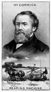 Cyrus Hall McCormick, fazendeiro, inventor, empresário e comerciante americano irlandês, c1924 de Unbekannt