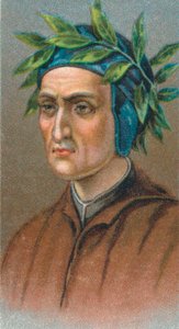 Dante Alighieri 1265-1321, poeta florentino italiano, 1924 de Unbekannt