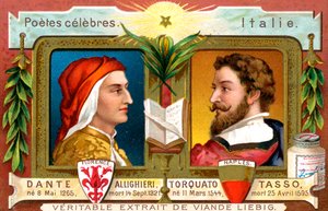 Dante Allighieri e Torquato Tasso, c1900 de Unbekannt