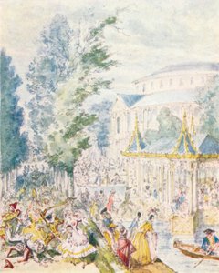 Dia do baile de máscaras em Ranelagh Gardens, 1842, 1903. de Unbekannt