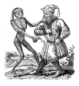 Morte e o judeu, um episódio da Dança da Morte, 1441, 1870 de Unbekannt