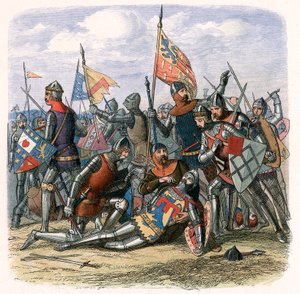 Morte de Henry Percy Harry Hotspur na batalha de Shrewsbury, 21 de julho de 1403, c1860 de Unbekannt