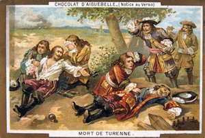 Morte de Marshall Turenne, 1675, século XIX de Unbekannt