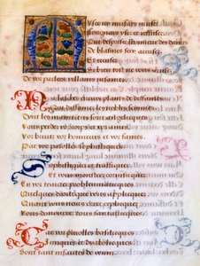 Letra inicial decorada M, século XVI de Unbekannt