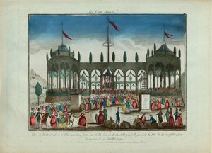 Decoração e Iluminação da Bastilha para o Festival da Federação em 14 de Julho de 1790. de Unbekannt
