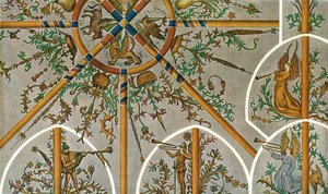 Decoração na Igreja Stedum, Groningen, Holanda, 1928. de Unbekannt