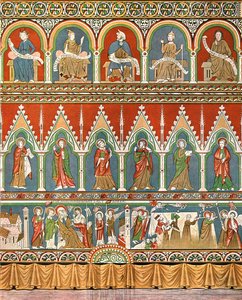 Decoração na Igreja Velha de Stora Råda, Västra Götaland, Suécia, 1928. de Unbekannt