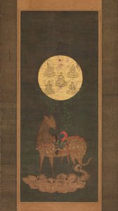 Mandala de veado do santuário Kasuga, final do século XIV. de Unbekannt