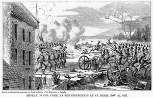 Derrota do coronel Gore, pelos insurgentes em St Denis, 22 de novembro de 1837, 1877 de Unbekannt