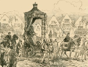 Derrota da Armada: Serviço de Ação de Graças em St. Pauls, 1558, 1890. de Unbekannt