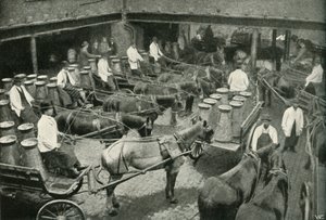 Vans de entrega a partir do depósito central dos Srs. Freeth e Pococks em Vauxhall, 1902. de Unbekannt