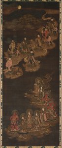 Descida dos Nove Luminares e das Sete Estrelas em Kasuga, 1300s. de Unbekannt