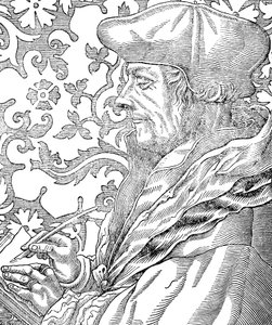 Desiderus Erasmus, humanista e estudioso holandês do século XV-XVI de Unbekannt