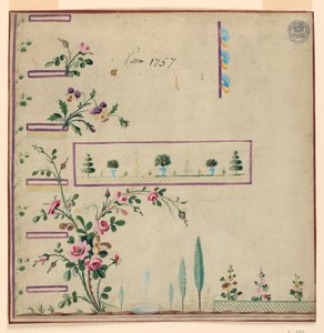 Design para Gile, padrão 1757 da Fabrique de St. Ruf de Unbekannt