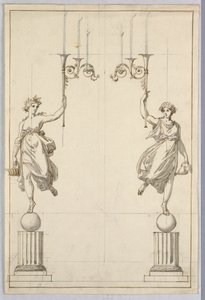 Design para um par de candelabros de Unbekannt