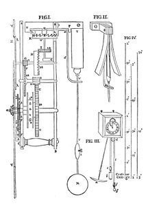 Design para um relógio de pêndulo, 1673 de Unbekannt
