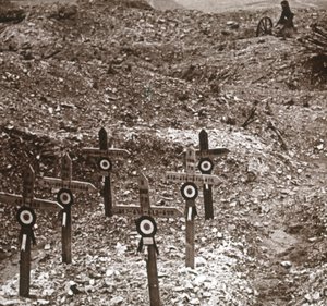 Bateria destruída, Fort Vaux, norte da França, c1914-c1918 de Unbekannt