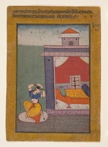 Desvarati Ragini: Fólio de uma série ragamala Garland of Musical Modes, 1605-06. de Unbekannt