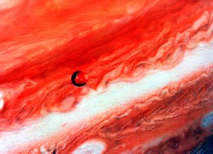 Detalhe de Júpiter e seu satélite interno de Unbekannt