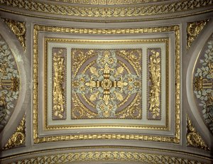 Detalhe de uma cúpula, Galeria de batalhas Galeria das batalhas, Palácio de Versalhes, França de Unbekannt