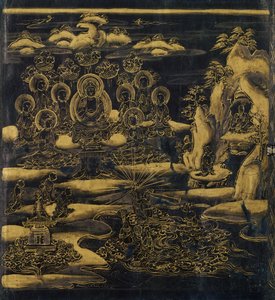 Devadatta, capítulo 12 do Sutra de Lótus Hoke-kyo, Daibadatta-bon, século XII. de Unbekannt