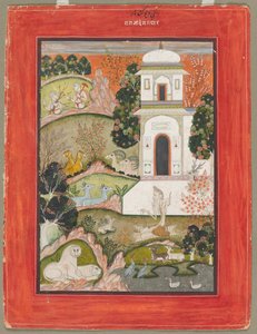 Devagandhara Ragini: Um asceta em retirada, da série Ragamala, c. 1760 de Unbekannt