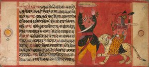 Devi atacando um demônio, c. 1630 de Unbekannt