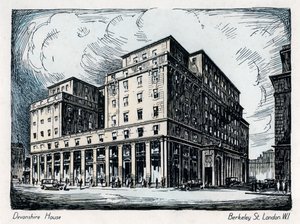 Casa Devonshire, Berkeley Street, Londres, c1910-1929 de Unbekannt