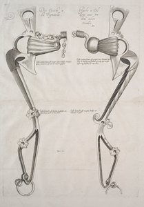 Diagrama para bit de cavalos, década de 1700. de Unbekannt