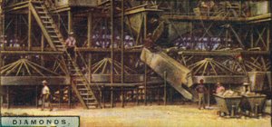Diamantes. Planta de lavagem, Kimberley, 1928 de Unbekannt