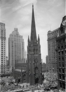 Die Trinity Church em Nova York. Um 1935 de Unbekannt