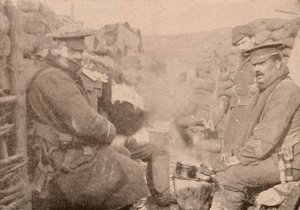 Jantar nas trincheiras, c1915 1928 de Unbekannt