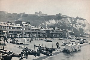 Dover - The Parade, Mostrando o Castelo de Dover, 1895 de Unbekannt