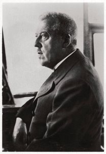 Dr. Hugo Eckener, gerente da construção do dirigível do Zeppelin, c1917-1933 1933 de Unbekannt