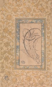 Dragão enrolado em folhas de Saz, ca. 1550-70. de Unbekannt
