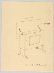 Desenho, Desenho para Mala Tilt-Top para Fotografias de Unbekannt