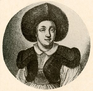 Garota holandesa de boné e jaqueta com corte de pele, 1641, 1937. de Unbekannt