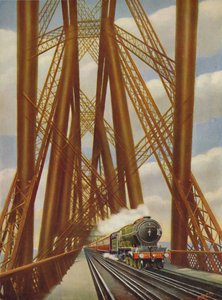 Costa leste expressa atravessando a ponte adiante, 1926 de Unbekannt
