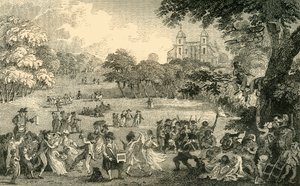 Segunda-feira de Páscoa em Greenwich Park, c1878. de Unbekannt