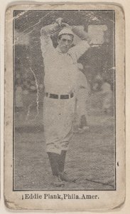 Eddie Plank, Filadélfia, Liga Americana, do conjunto de jogadores de beisebol W500, ca. 1915. de Unbekannt