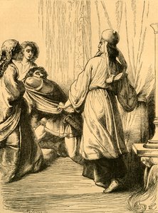 Edwy arrastado por Dunstan da presença de Elgiva, c1890. de Unbekannt