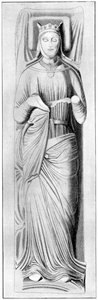 Efígie da rainha Eleanor, consorte de Henrique II, século XIII, 1910 de Unbekannt