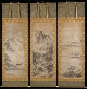 Oito vistas dos rios Xiao e Xiang, século XVI. de Unbekannt