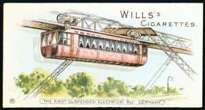 Monotrilho aéreo elétrico em Barmen-Elberfeld agora Wuppertal, Alemanha, 1901 de Unbekannt