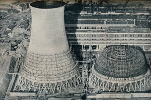 Estação de energia elétrica em Water Orton, Hams Hall, perto de Birmingham, 1928 de Unbekannt