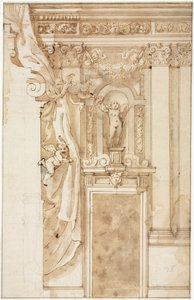 Elevação para decoração de parede, c. 1550 de Unbekannt