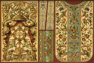 Bordado, tapeçaria em pele, ourivesaria, séculos XVII, XVIII e XIX, 1898. de Unbekannt
